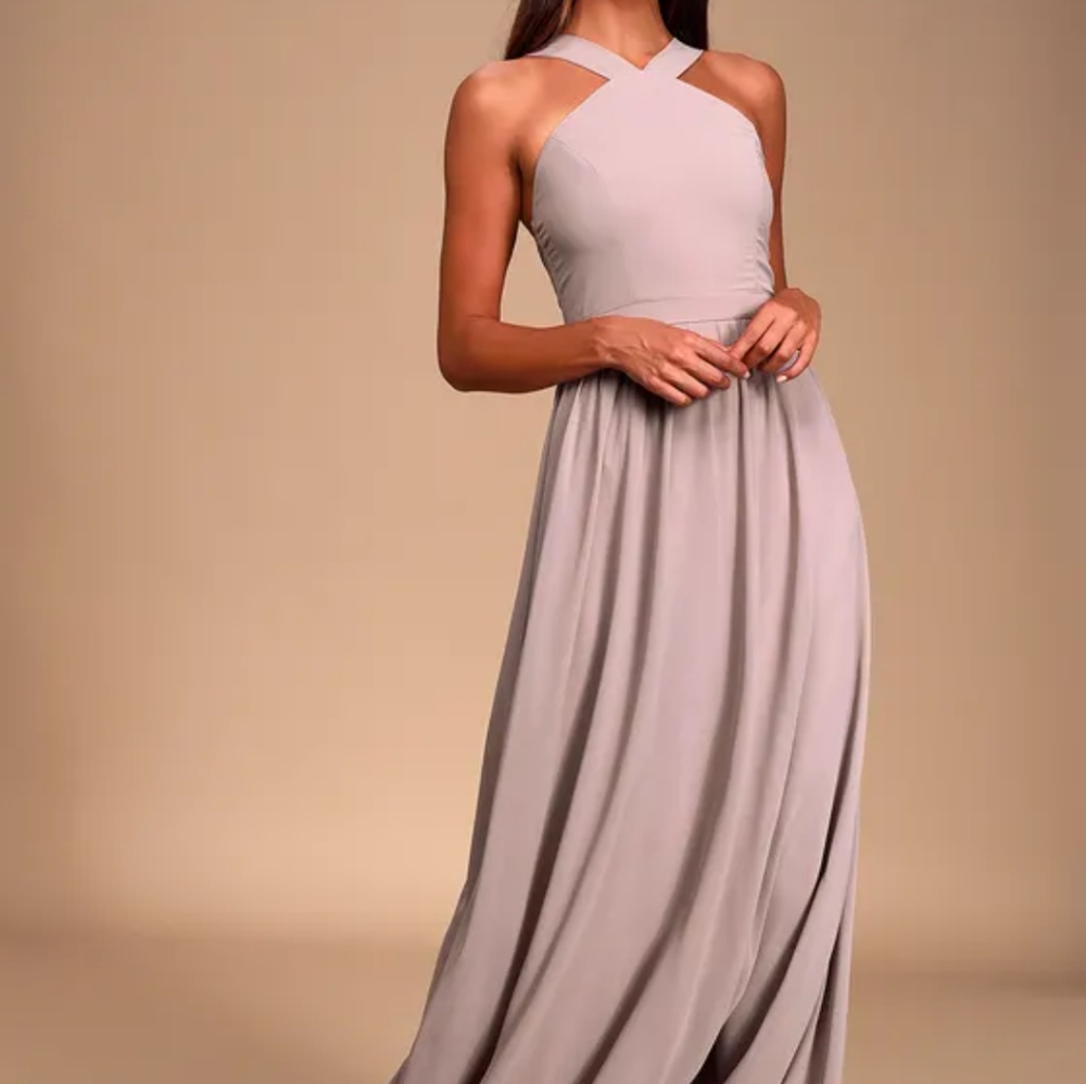 Lulu's air of romance dress light purple small